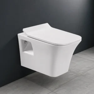 Rimless Wall Hung WC with Concealed Jet & Soft-Close Seat