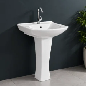 Kite Ceramic Pedestal Wash Basin – Compact Stylish Design