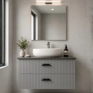BJ5 32” Wall Hung N. Grey Bathroom Vanity
