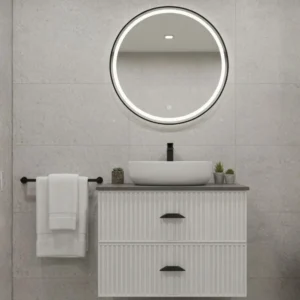 BJ5 32” Wall Hung White Bathroom Vanity