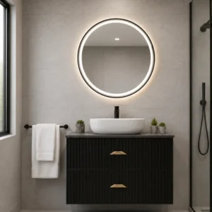 BJ5 32” Wall Hung Black Bathroom Vanity