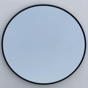 Modern Round Black Bathroom Mirror | ALM-4 | 60x60 cm
