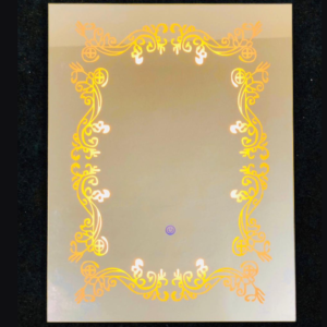 Designer 3 Colors LED Bathroom Mirror | L17 Vertical | 60x45 cm
