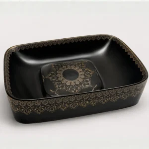 Baath Jewel Moroccan Noir Designer Basin – EQP-1019