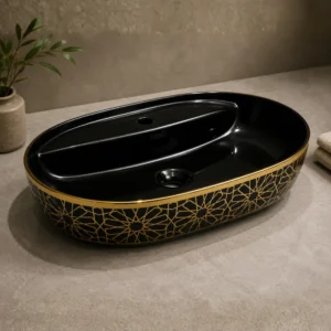 Baath Jewel Noir Royale Designer Basin – EQP-6034