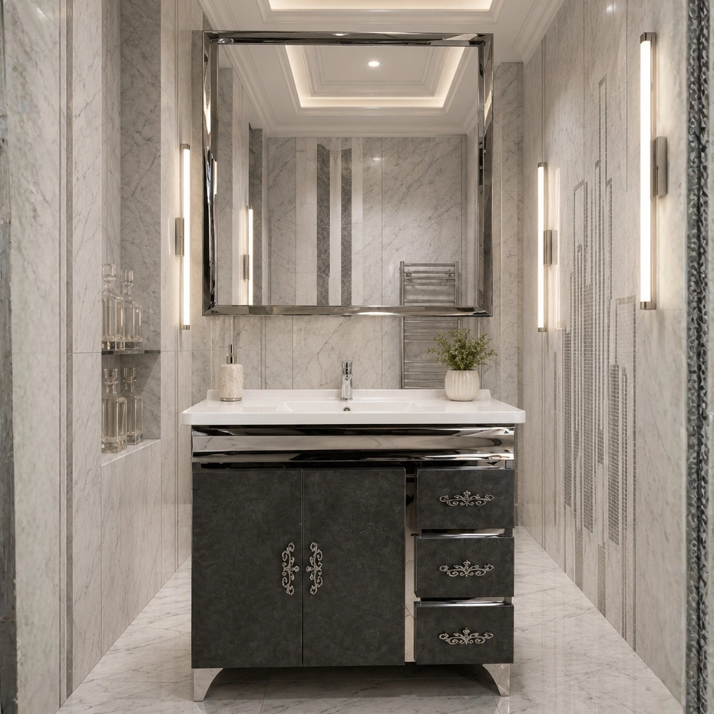 Black Marble Vanity – 3206