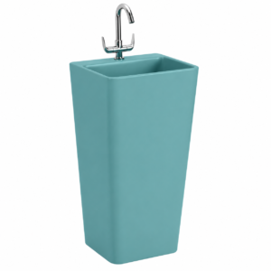 Tesla Royal Palm Matt Wash Basin (Pedestal Basin)