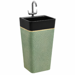 Tesla-005 Glossy Wash Basin (Pedestal Basin)