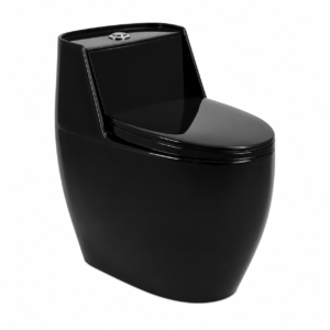 Apple Royal Black Glossy One-Piece Toilet