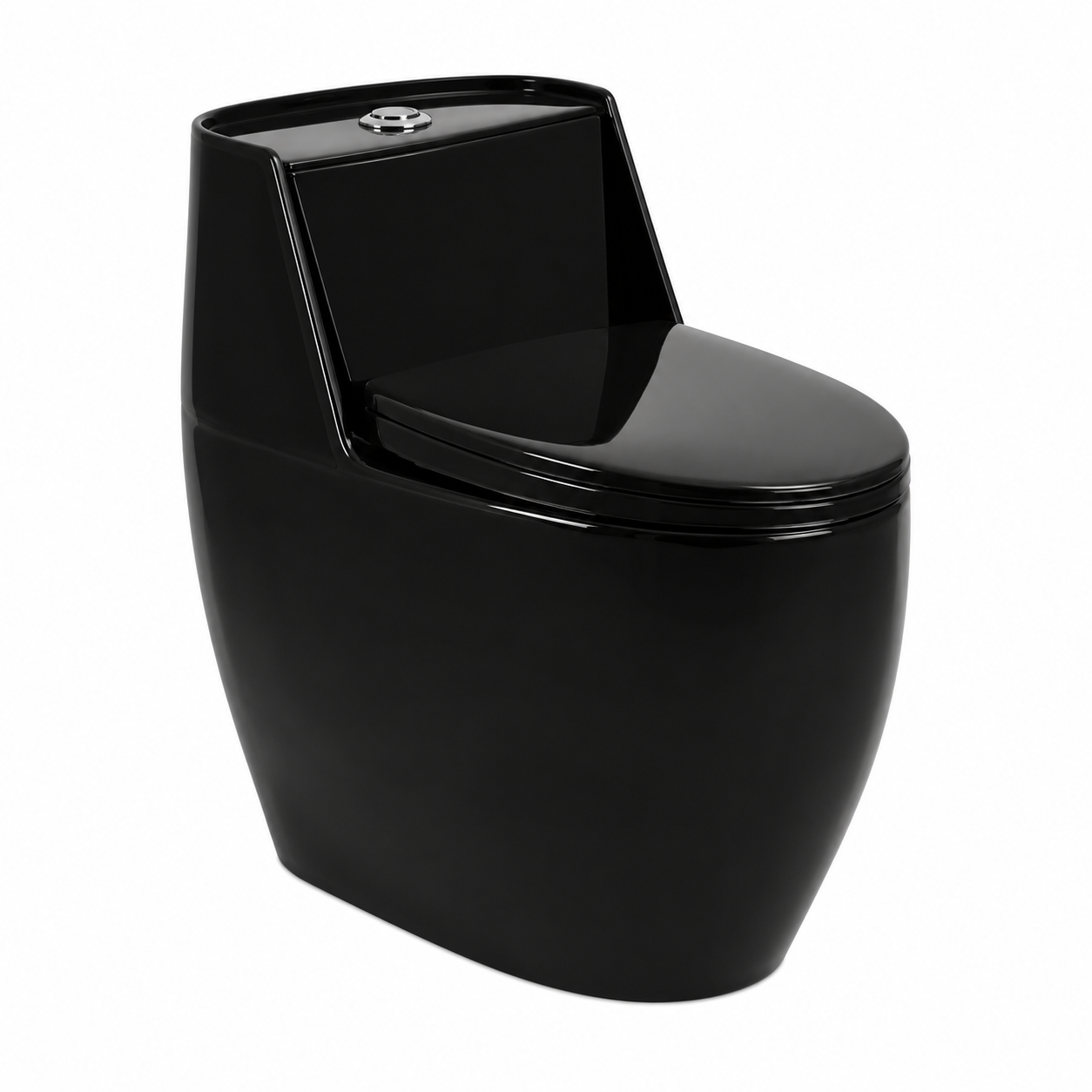 Apple Royal Black Glossy One-Piece Toilet