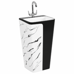 Tesla Marble Matt Wash Basin (Pedestal Basin)