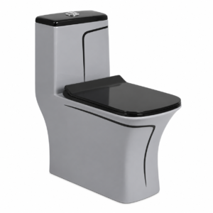 Pajero S/P Smoke Glossy One-Piece Toilet