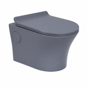 Cute Smoke Matt Rimless Wall-Hung WC