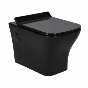 Commander Black Glossy Wall-Hung WC