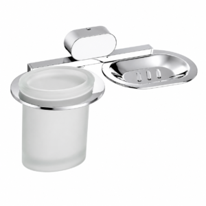 CC-1206 Stainless Steel Soap Dish with Tumbler Holder