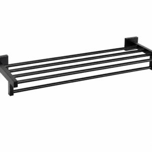 EB-801 Matte Black Stainless Steel Towel Rack