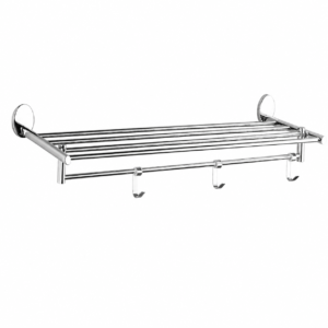 JC-901 Stainless Steel Towel Rack with Hooks