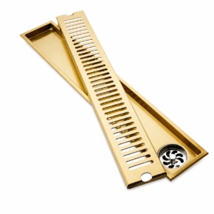 Linear Floor Drain (Gold Finish)