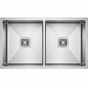 Under Mounted Double Bowl Kitchen Sink (45" × 20" × 10")