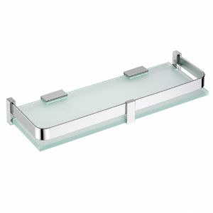 Glass Shelf (CP / Matte Black Finish)