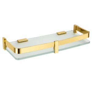 Glass Shelf (PVD Gold Finish)