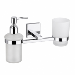 Wall-Mounted Soap Dispenser & Tumbler Holder – GR-3007