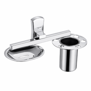 DC-1208 Premium Wall-Mounted Soap Dish & Tumbler Holder