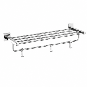 OC-1001 Stainless Steel Towel Rack with Hooks