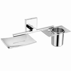 AC-1108 Stainless Steel Soap Dish with Tumbler Holder
